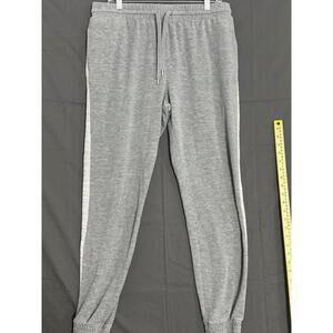 Mossimo Supply Co. Men's Heather Grey Side Stripe Joggers - Size Large